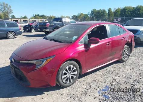 2022 Toyota Corolla Hybrid Le z USA, uszkodzony, nr VIN JTDEAMDE4NJ044780